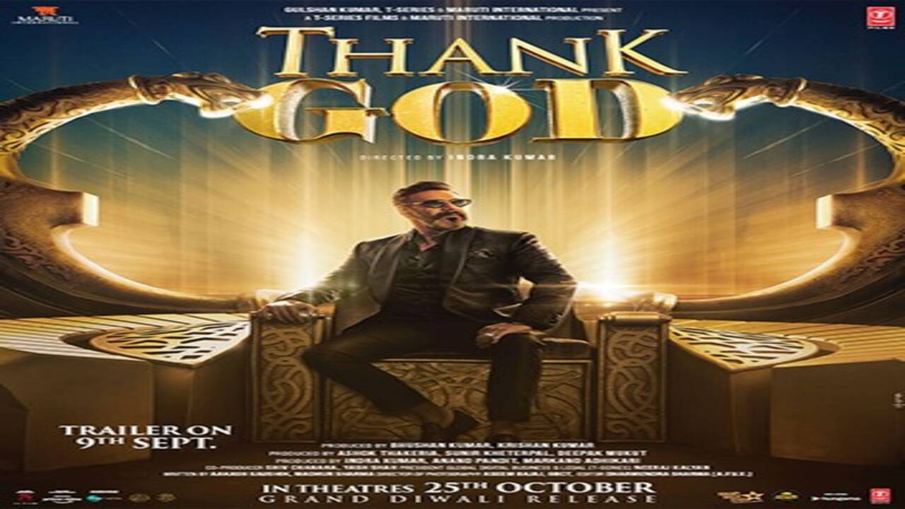 Thank God poster: Ajay Devgn’s first look as Chitragupt revealed