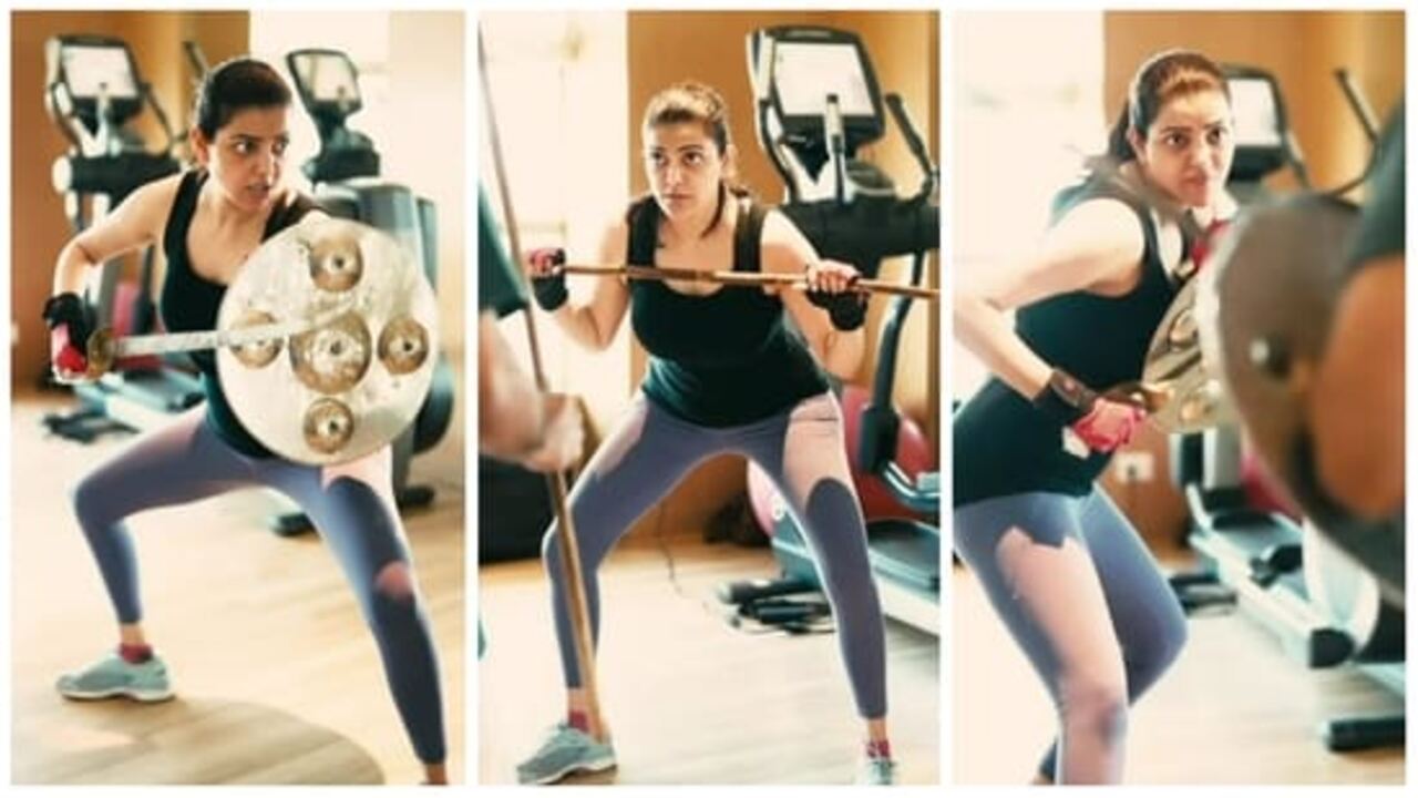 New mom Kajal Aggarwal practises Kalaripayattu for Indian 2