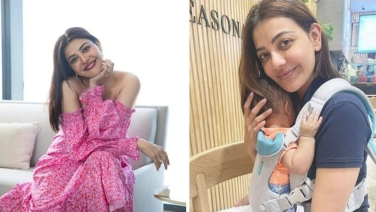 Kajal Aggarwal cradles baby Neil in new pic