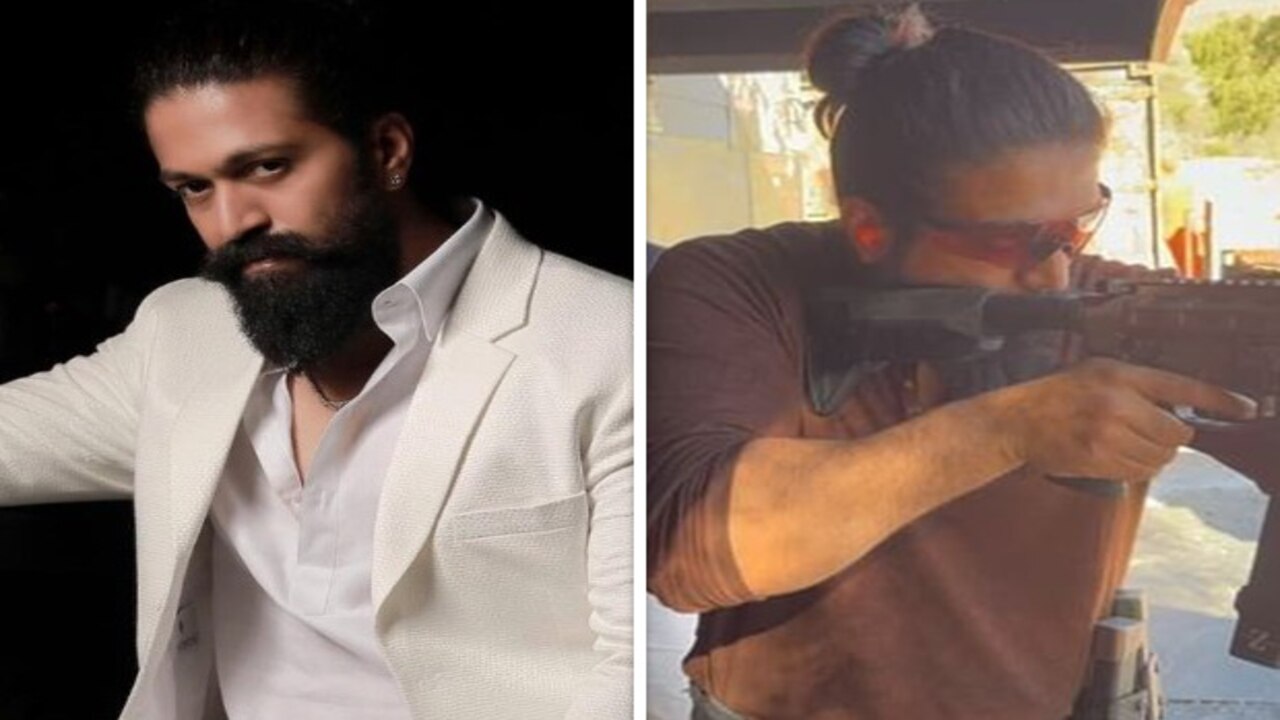 Kannada superstar Yash of KGF fame was seen target practicing in Los Angeles along with American stunt coordinator J.J. Perry