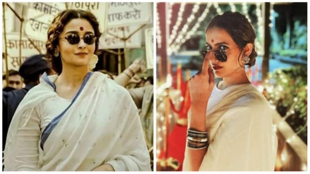 Niharika Konidela recreates Alia Bhatt’s Gangubai Kathiawadi look