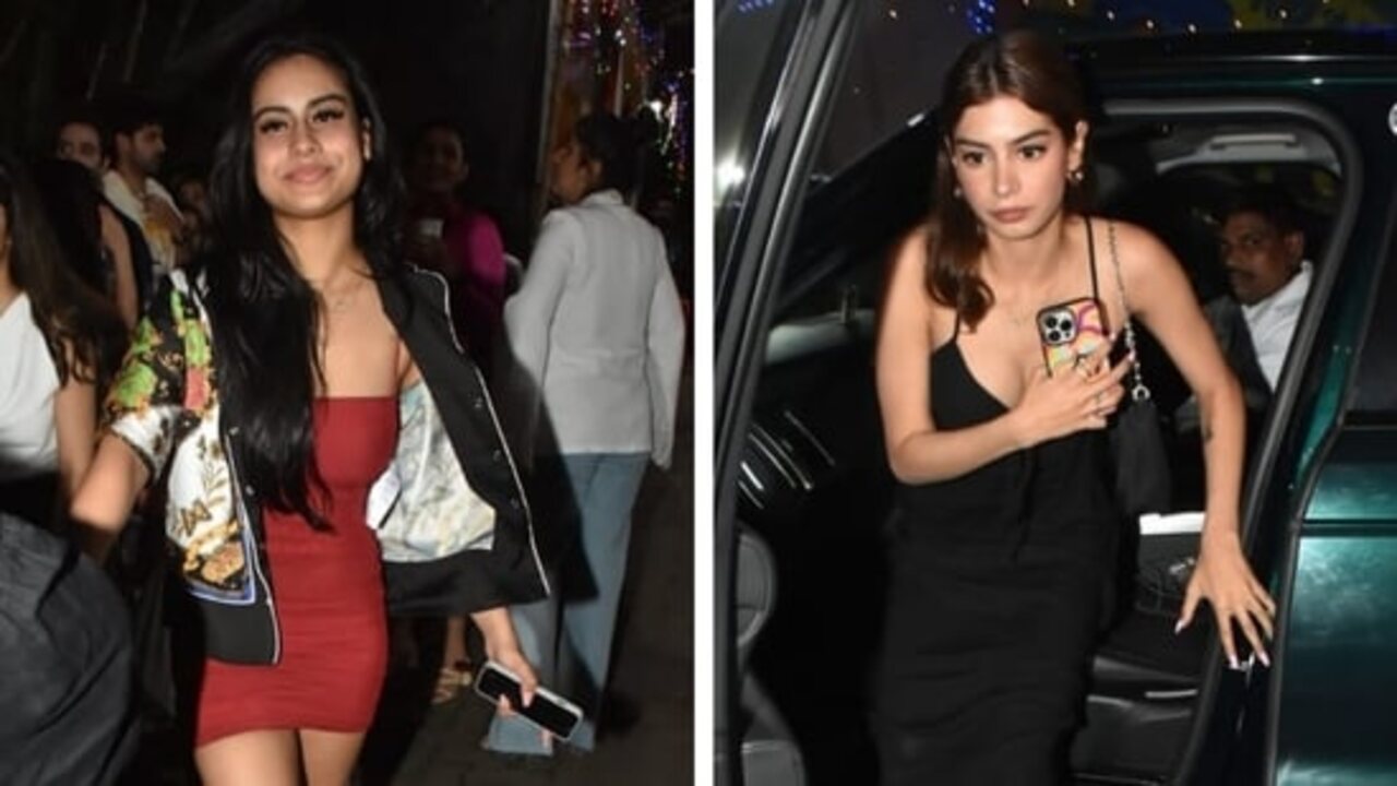 Are Nysa Devgan & Khushi Kapoor new BFFs of B-town? Both seen together at a party in Mumbai;