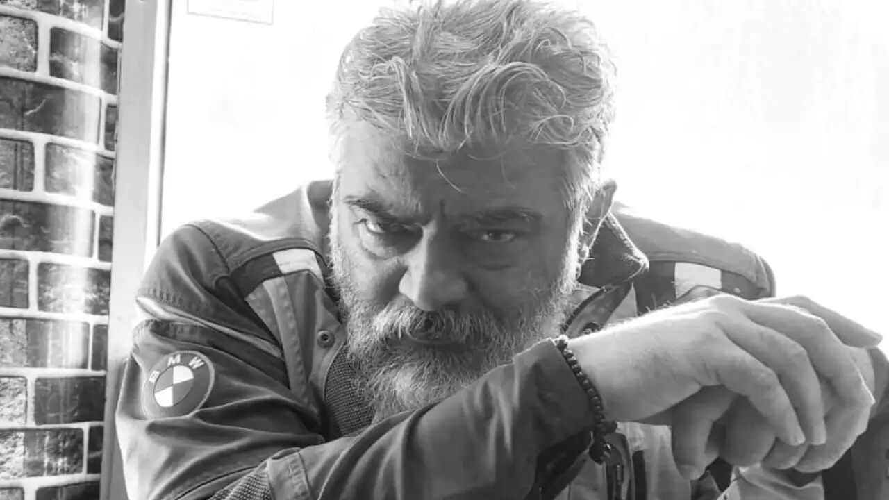 Ajith Kumar’s takes the internet by storm by his latest monochrome picture from his Ladakh bike tour