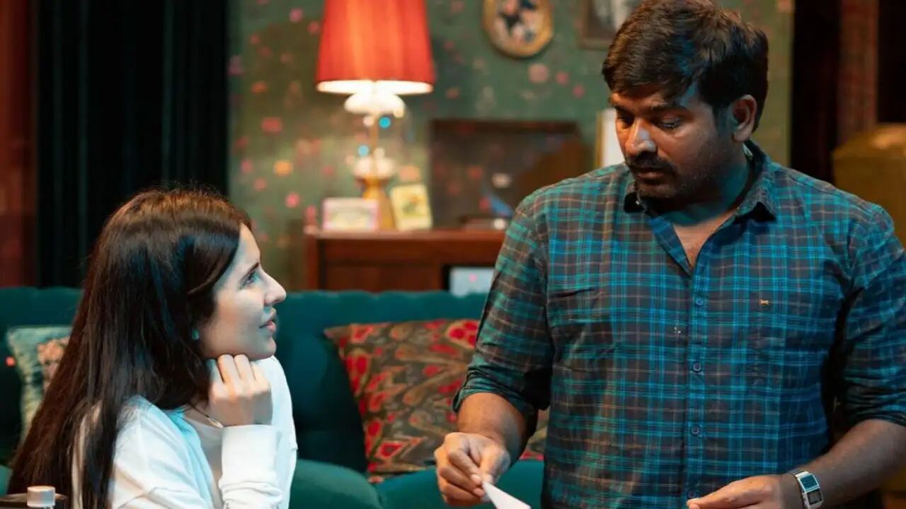 Katrina Kaif has shared photos from the sets of Merry Christmas featuring co-star Vijay Sethupathi and director Sriram Raghavan