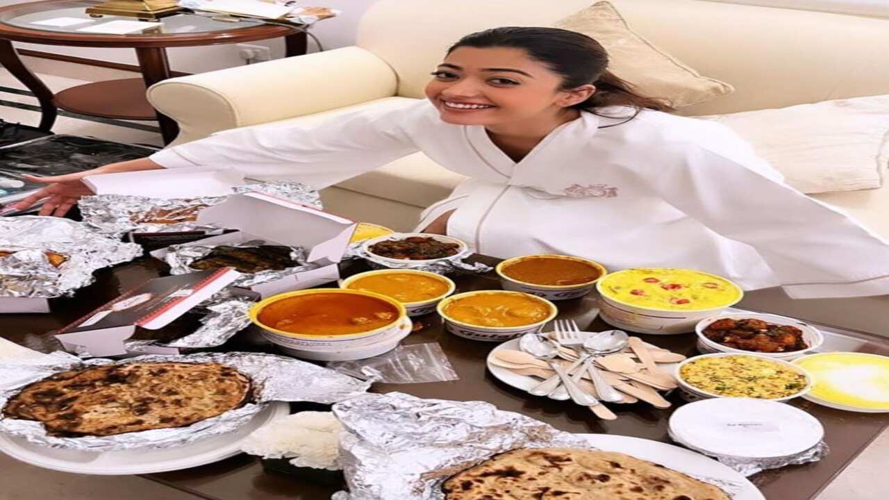 Rashmika Mandanna gorged on various North Indian lip-smacking dishes as she promoted Goodbye in Delhi