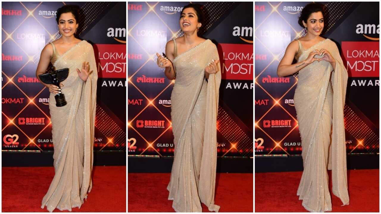 Rashmika Mandanna steals the show at Lokmat Award