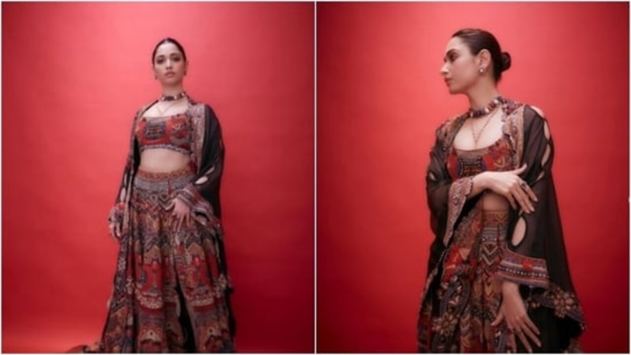 Tamannaah Bhatia opts for festive colours for the red carpet