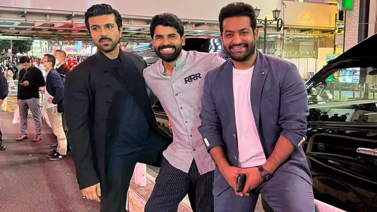 Ram Charan shares photos with SS Rajamouli and Jr. NTR from Japan; praises japanese audience