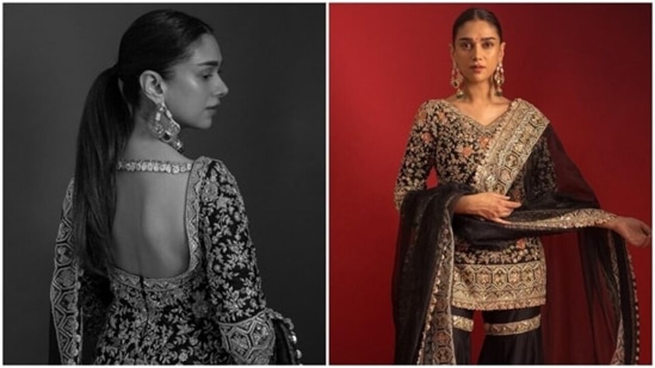 Aditi Rao Hydari looks drop-dead gorgeous in an elegant gharara set
