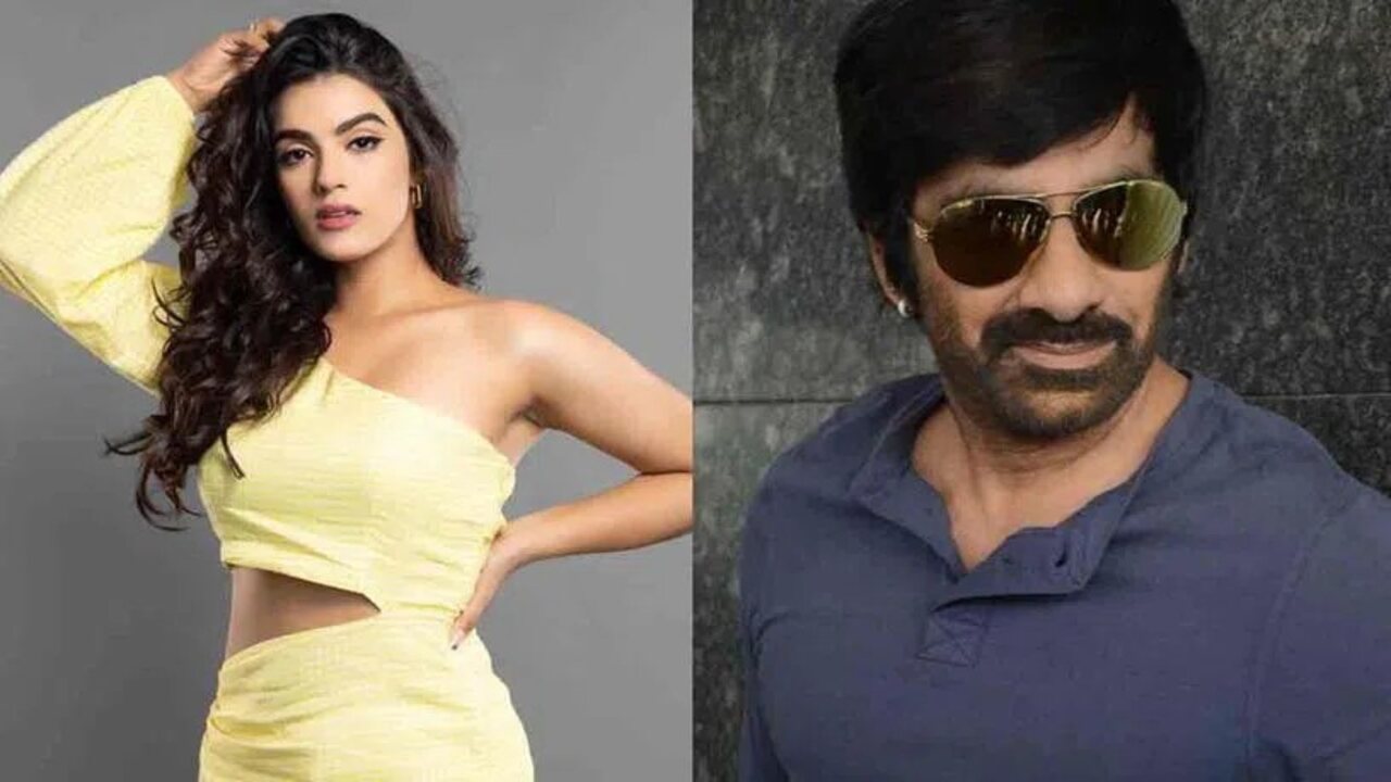 Kavya Thapar joins the sets of her Telugu film with Ravi Teja