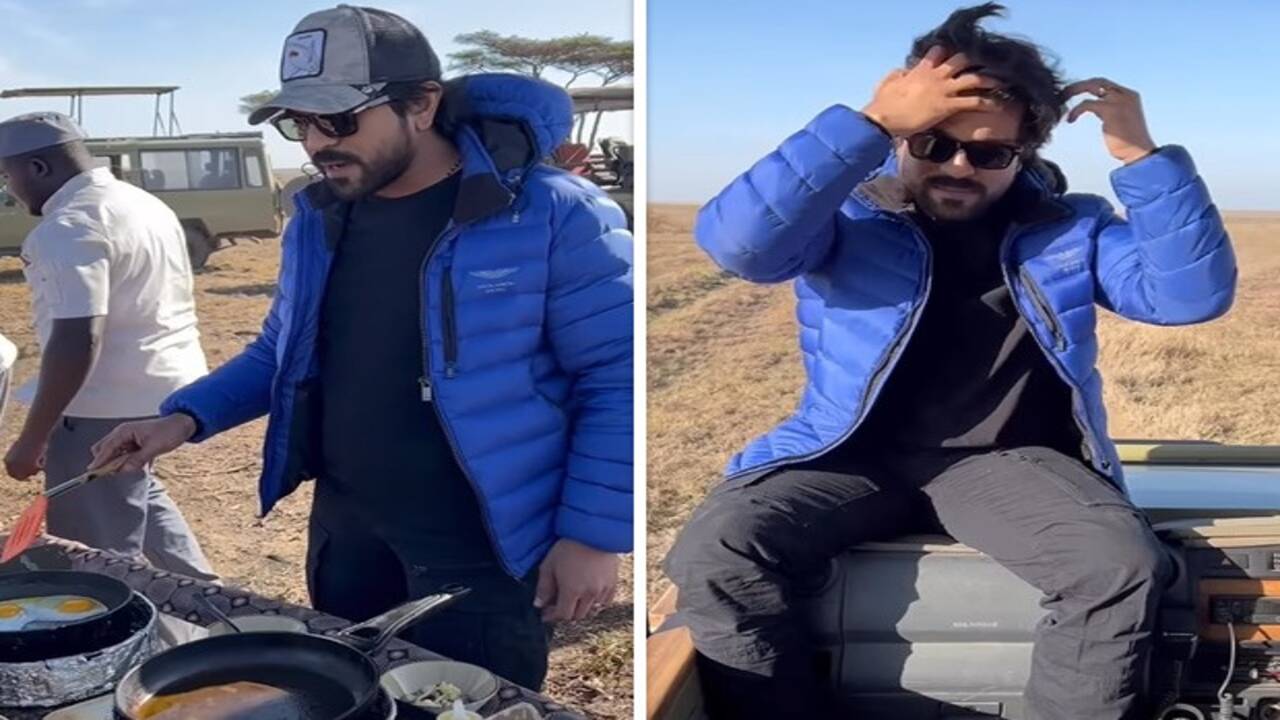 Ram Charan is enjoying gala time in Africa post RRR promotions in Japan