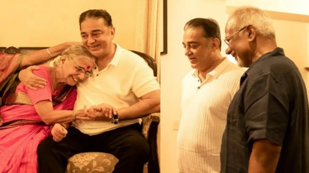 Kamal Haasan celebrated his 68th birthday with his family and Mani Ratnam