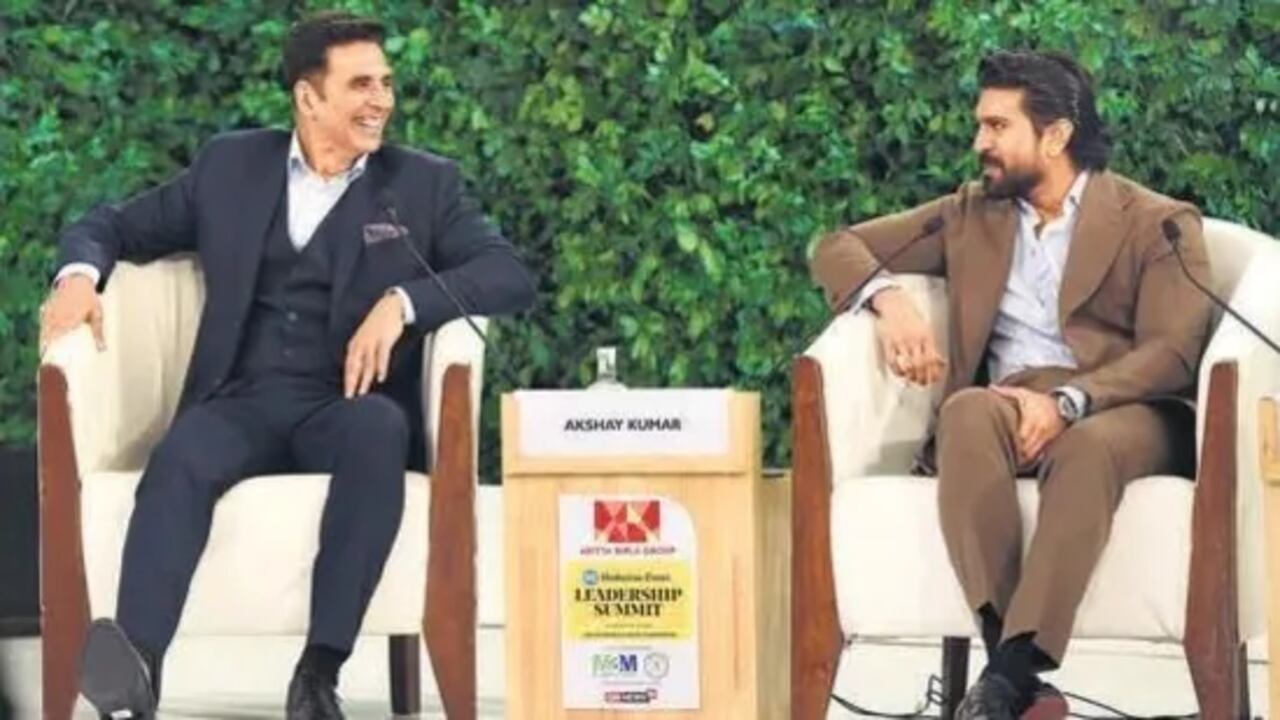 Ram Charan is being lauded by fan for his gestures towards Akshay Kumar at the 20th Hindustan Times Leadership Summit