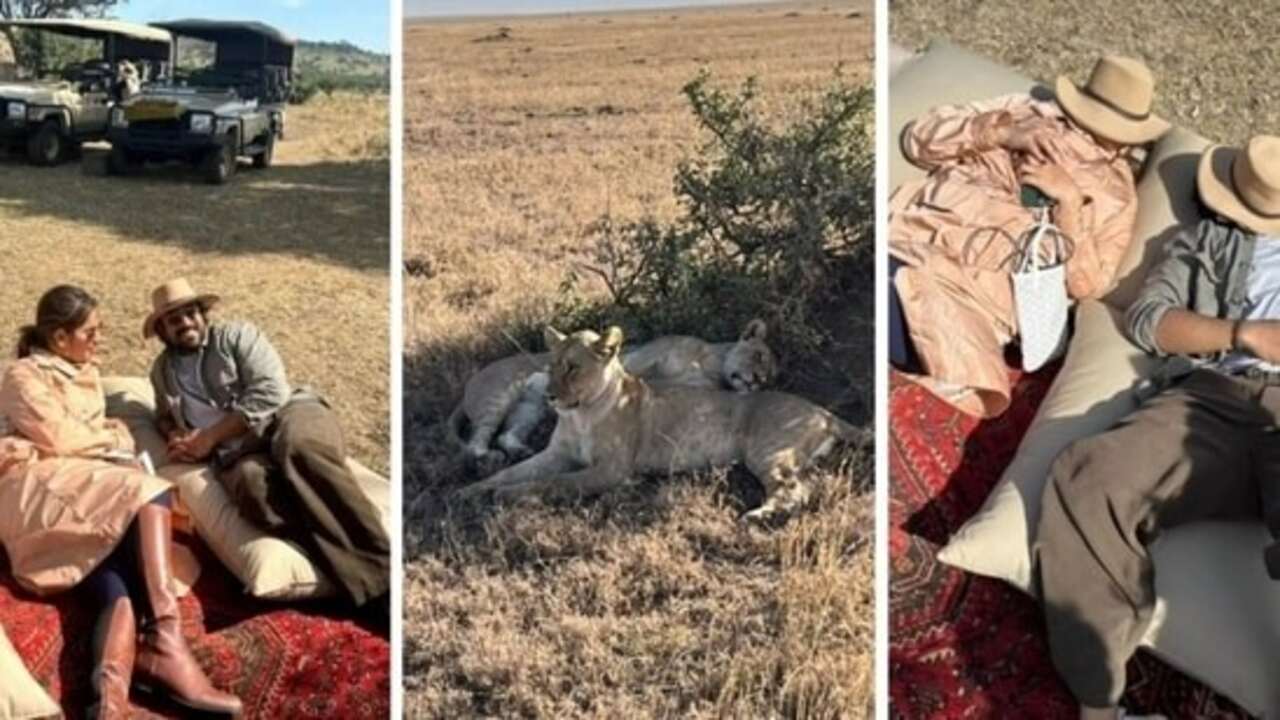 Ram Charan and Upasana Kamineni are having a gala time on their vacation in African