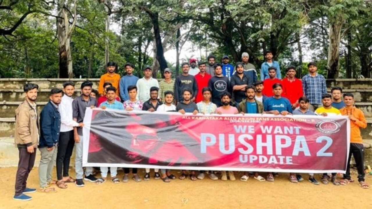 Pushpa craze is real! Allu Arjun’s fans take to streets, ask for update on Pushpa The Rule
