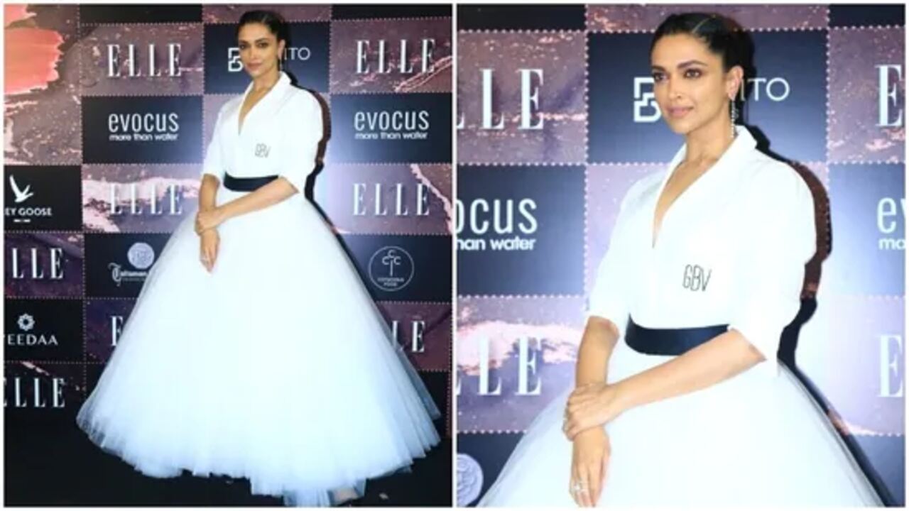 Deepika Padukone is giving us major fashion goals as she looks like a goddess in a tulle gown
