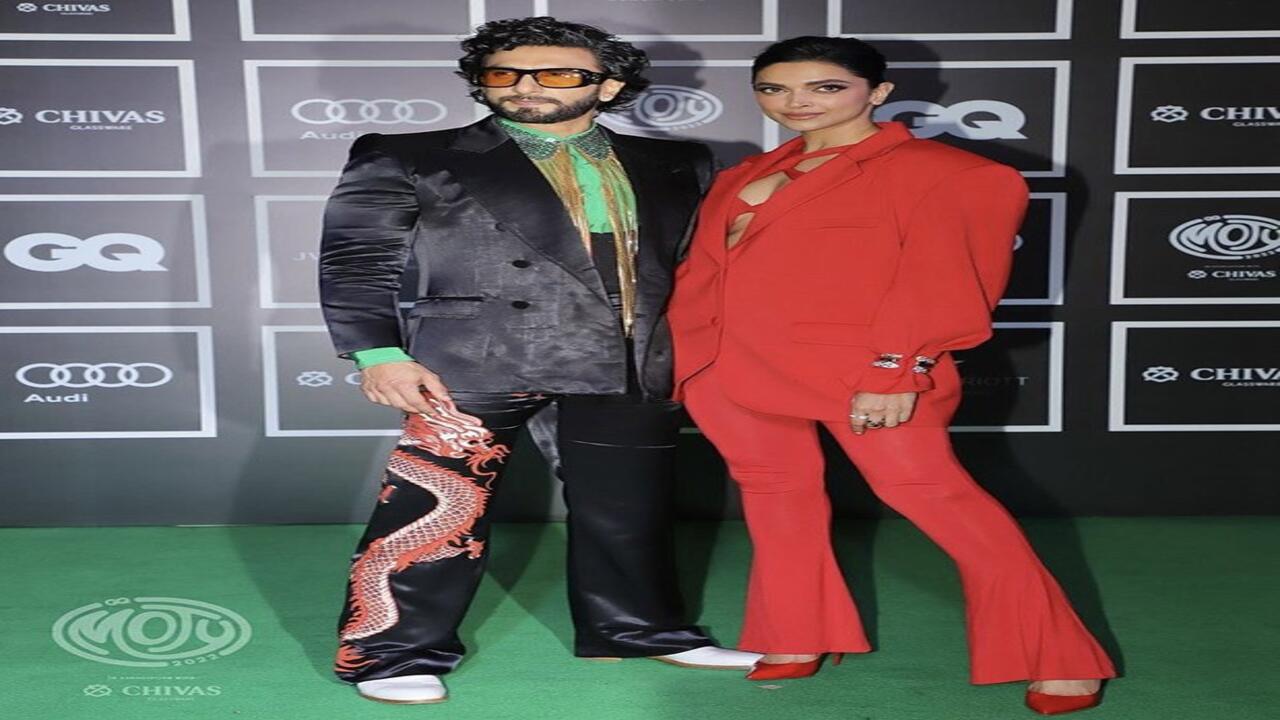 Ranveer Singh and Deepika Padukone have us gazing as they arrive together at the GQ Men of the Year red carpet in their finest attire