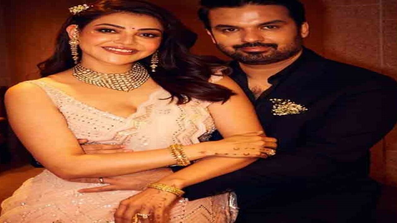 Kajal Aggarwal looks gorgeous in Rs 2,00,000 peach lehenga