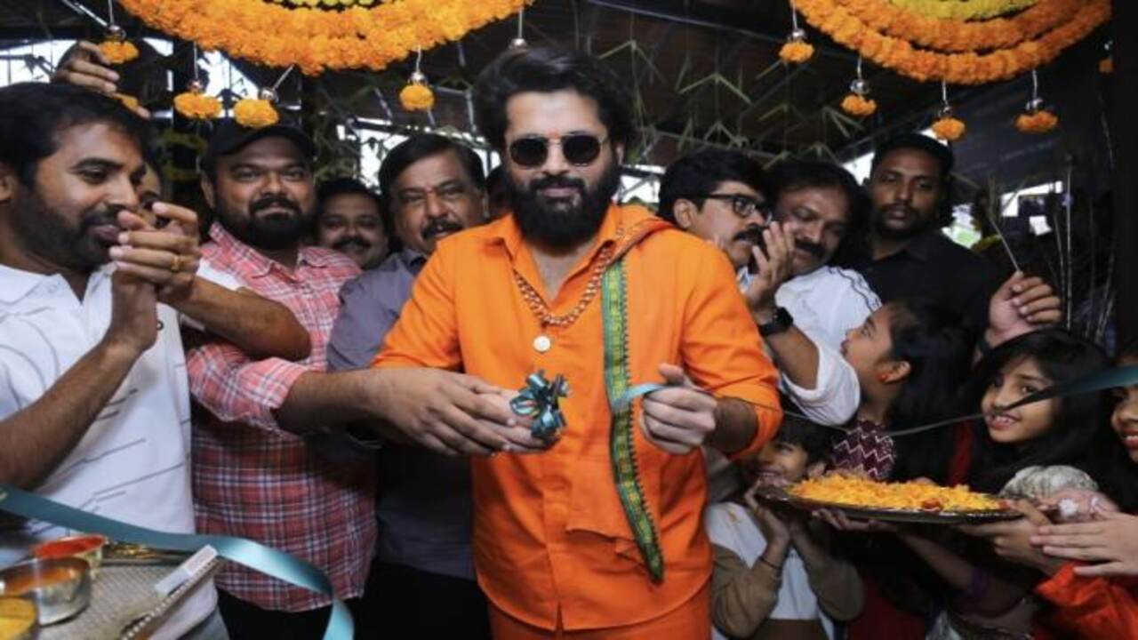 Nithiin Launches Babai Hotel in Manikonda