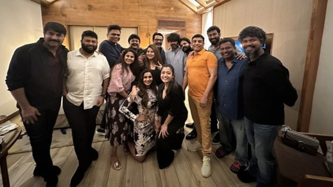 Vijay makes rare appearance at Varisu’s success party, celebrates with Rashmika Mandanna and film’s team