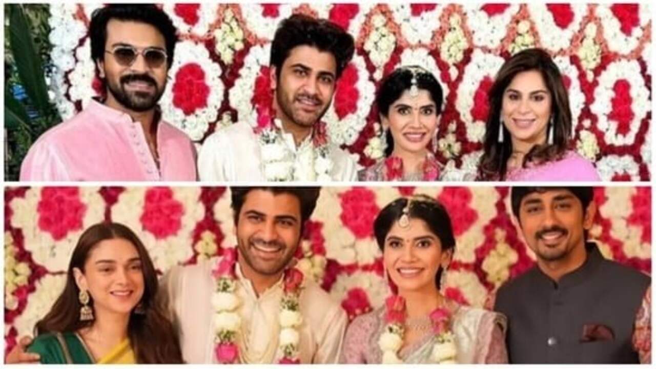 Sharwanand’s engagement with Rakshita turns into date night for Ram Charan-Upasana, Aditi Rao Hydari-Siddharth