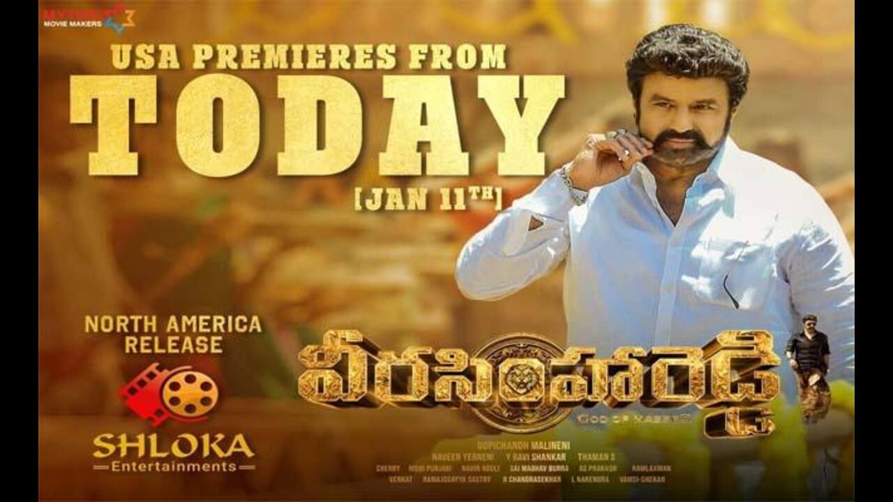 Veera Simha Reddy US Premieres Collections