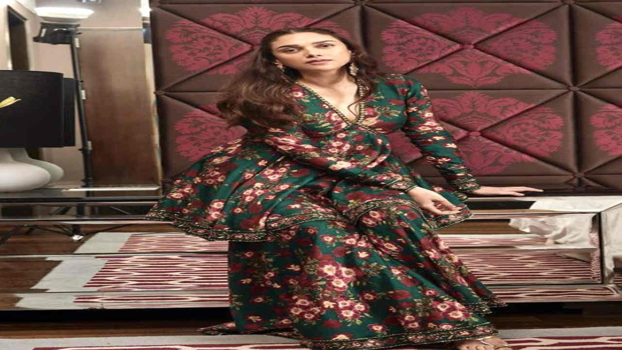 Aditi Rao Hydari looks royal in floral gharara
