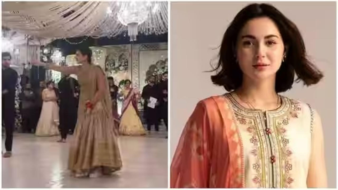Pakistani actor Hania Aamir dances to Ram Charan and Jr NTR’s RRR song Naatu Naatu at a wedding