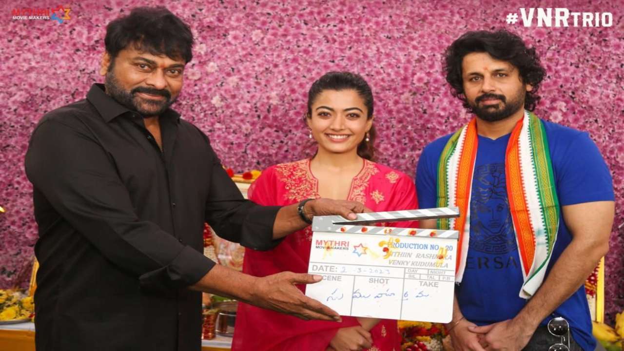 Chiranjeevi launches the grand launch of #VNRTrio’s upcoming movie, produced by Mythri Movie Makers