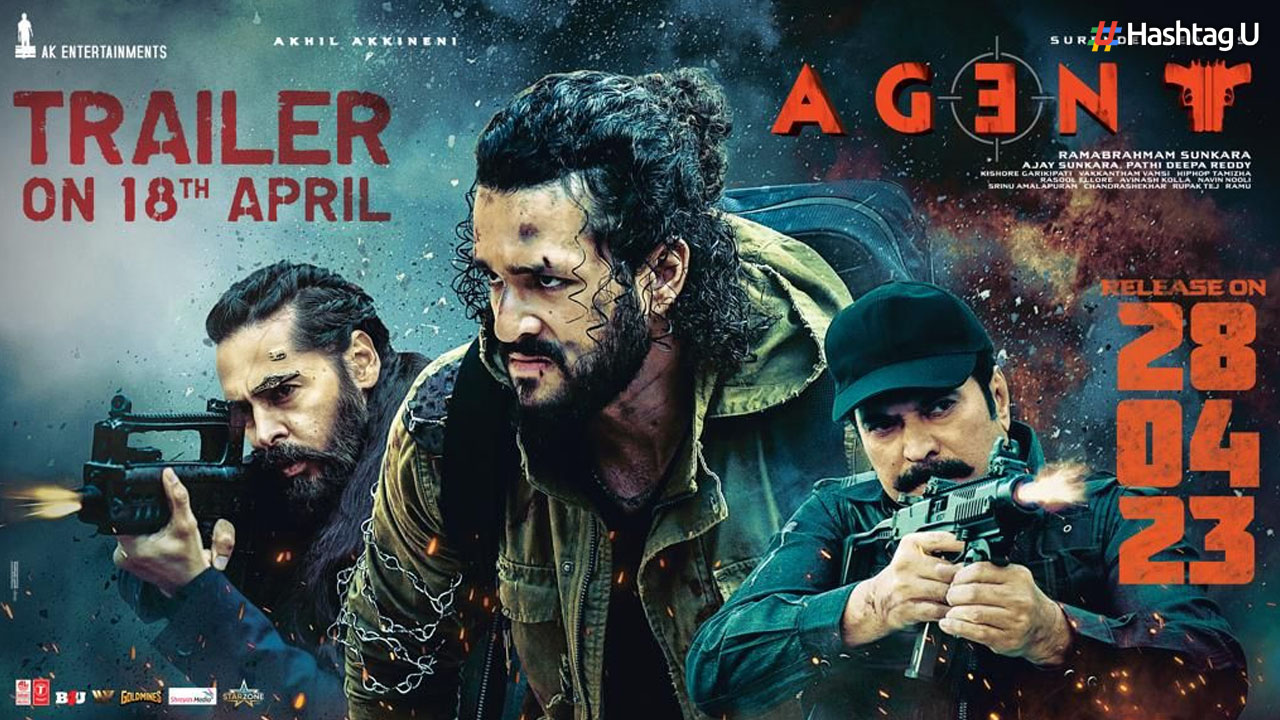 Akhil Akkineni, Surender Reddy, AK Entertainment’s Pan India Film Agent Wildest Poster Unveiled In Vijayawada To Disclose Trailer Launch Time, Akhil Jumped Off 172 Feet Building