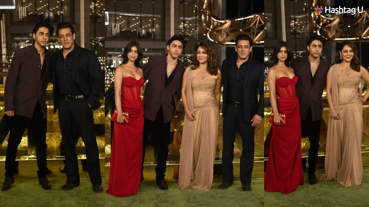 Shah Rukh Khan Skips Media at NMACC Launch: Salman Poses With Aryan, Suhana, Gauri Instead