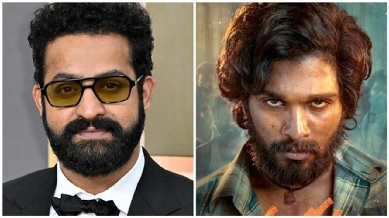 Jr NTR spotted at the sets of Allu Arjun starrer Pushpa 2