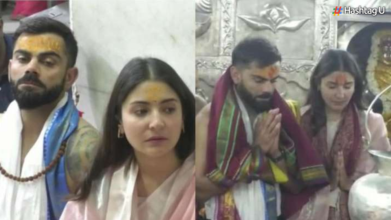Anushka Sharma and Virat Kohli visit the temple after IPL controversy