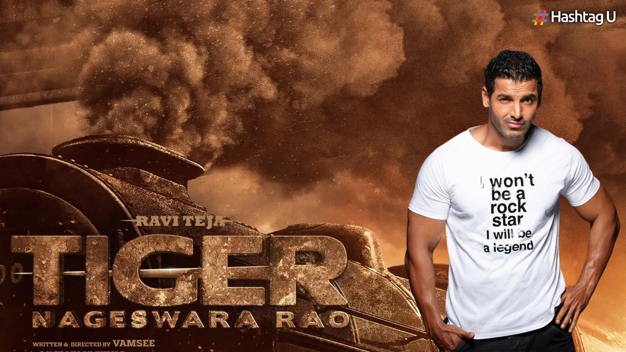 John Abraham lends his voice to the Hindi teaser of Ravi Teja’s pan-Indian film ‘Tiger Nageswara Rao’