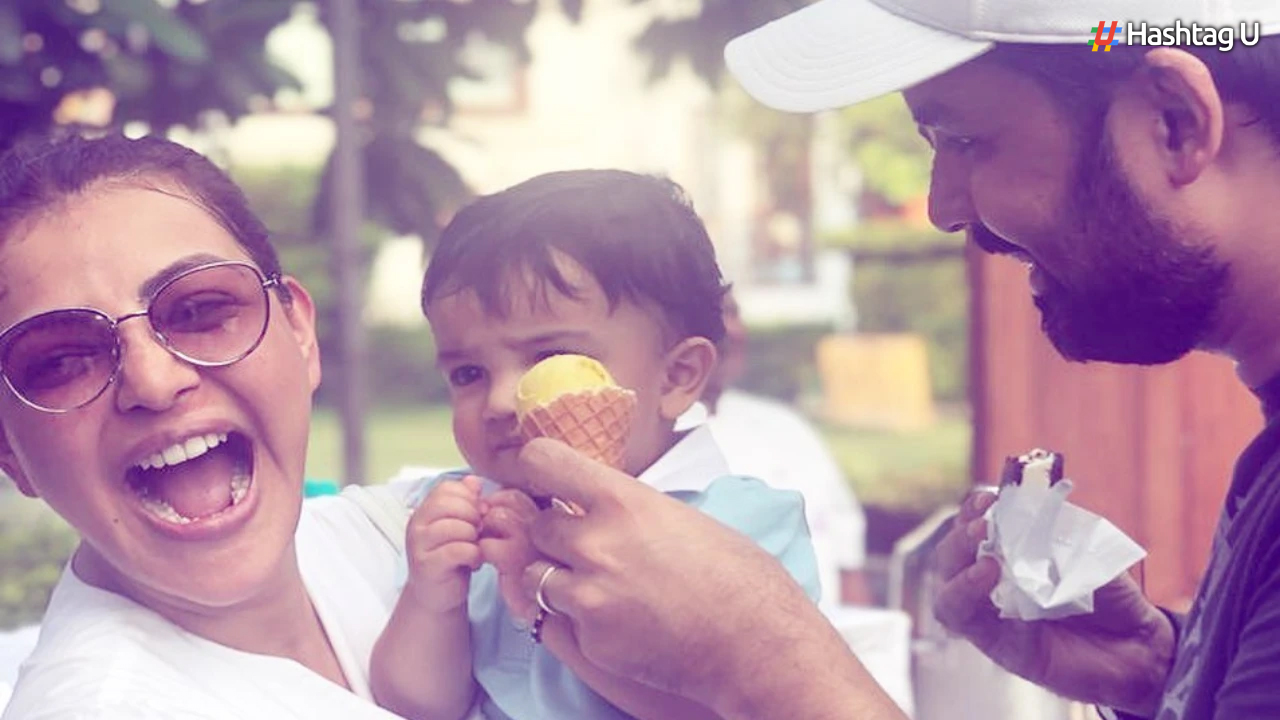 Kajal Aggarwal’s Son Neil Delights Fans with Adorable Ice Cream Experience