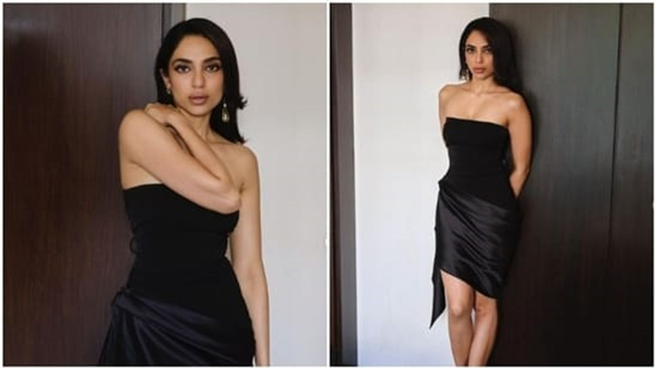 Sobhita Dhulipala looks drop dead gorgeous in sleek black dress