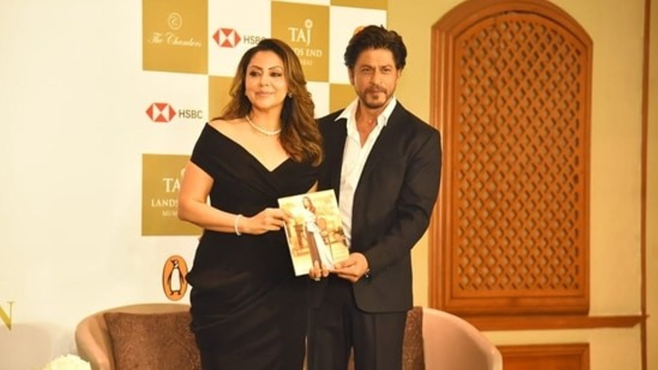 Shah Rukh Khan launches Gauri Khan’s first book in Mumbai