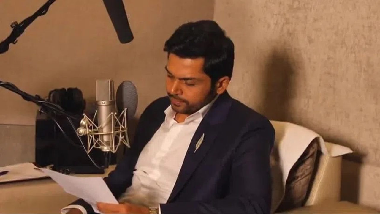 Karthi lends his voice Tiger Nageswara Rao’s first look in Tamil