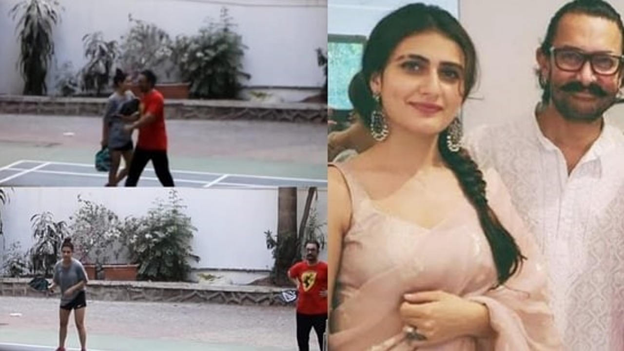 Aamir Khan and Fatima Sana Shaikh spotted playing pickleball