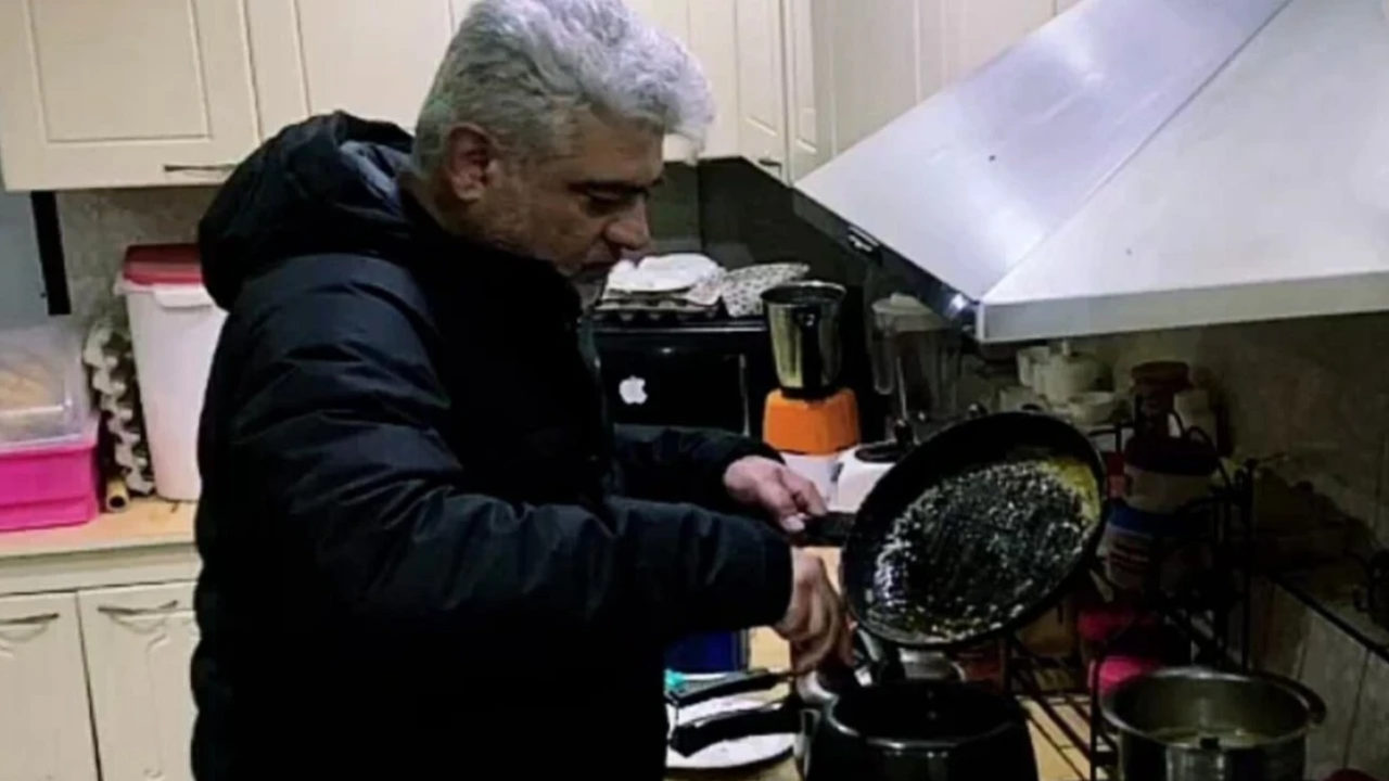 Ajith Kumar turns chef once again; cooks delicious pasta