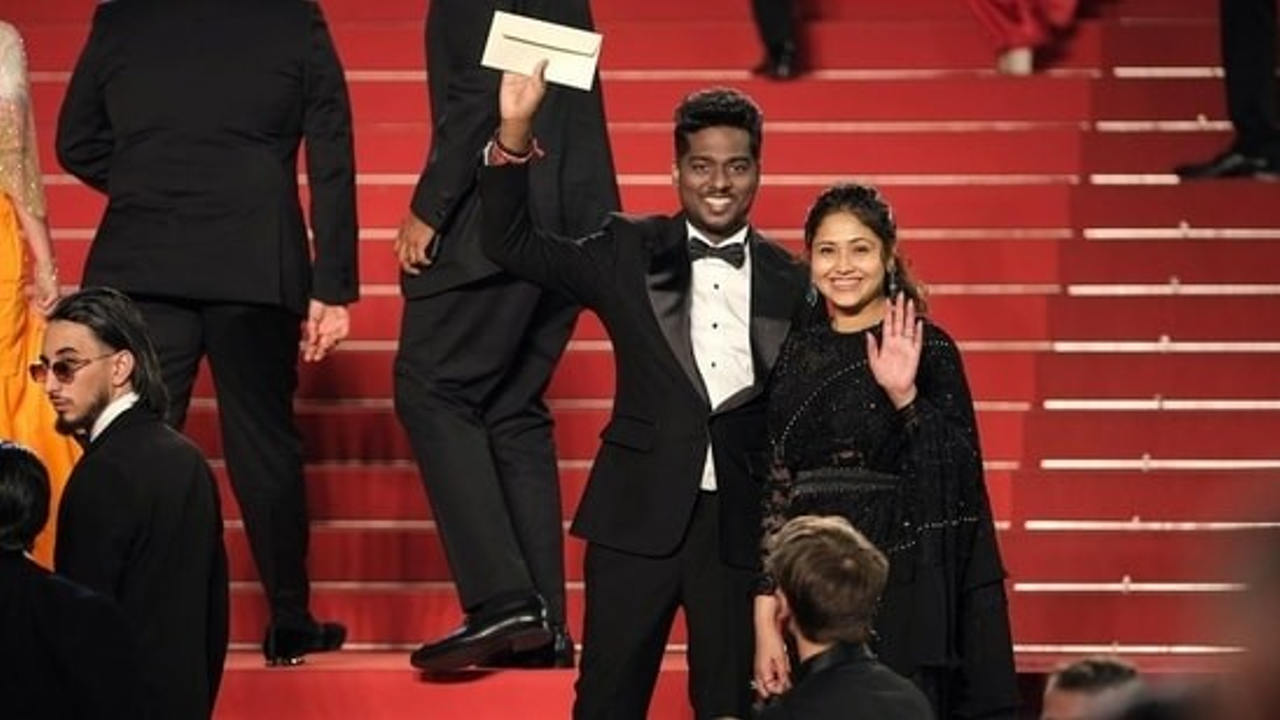 Atlee and his wife Priya walk Cannes red carpet