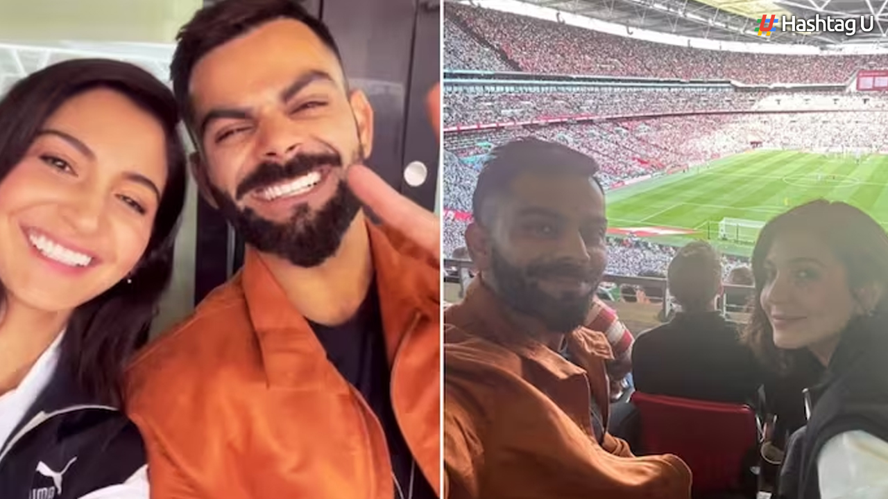 Anushka Sharma and Virat Kohli Cheer on Manchester City at FA Cup Finale in London