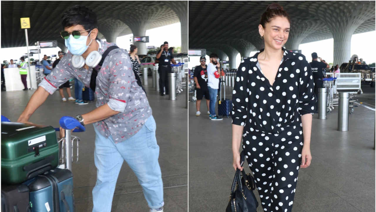 Aditi Rao Hydari and rumored beau Siddharth clicked together at airport