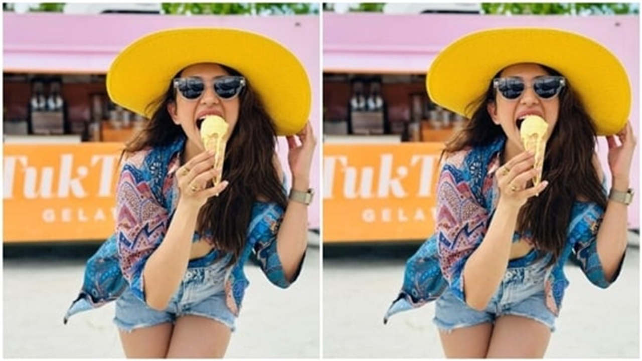 Rakul Preet Singh gives summer fashion goals while having an ice cream
