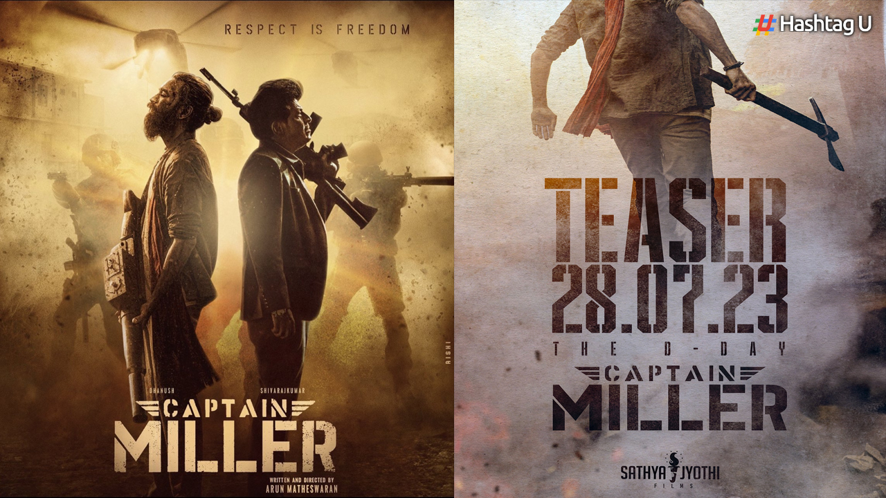 Dhanush and Shiva Rajkumar Face Off in New Poster for Highly Anticipated Film ‘Captain Miller’