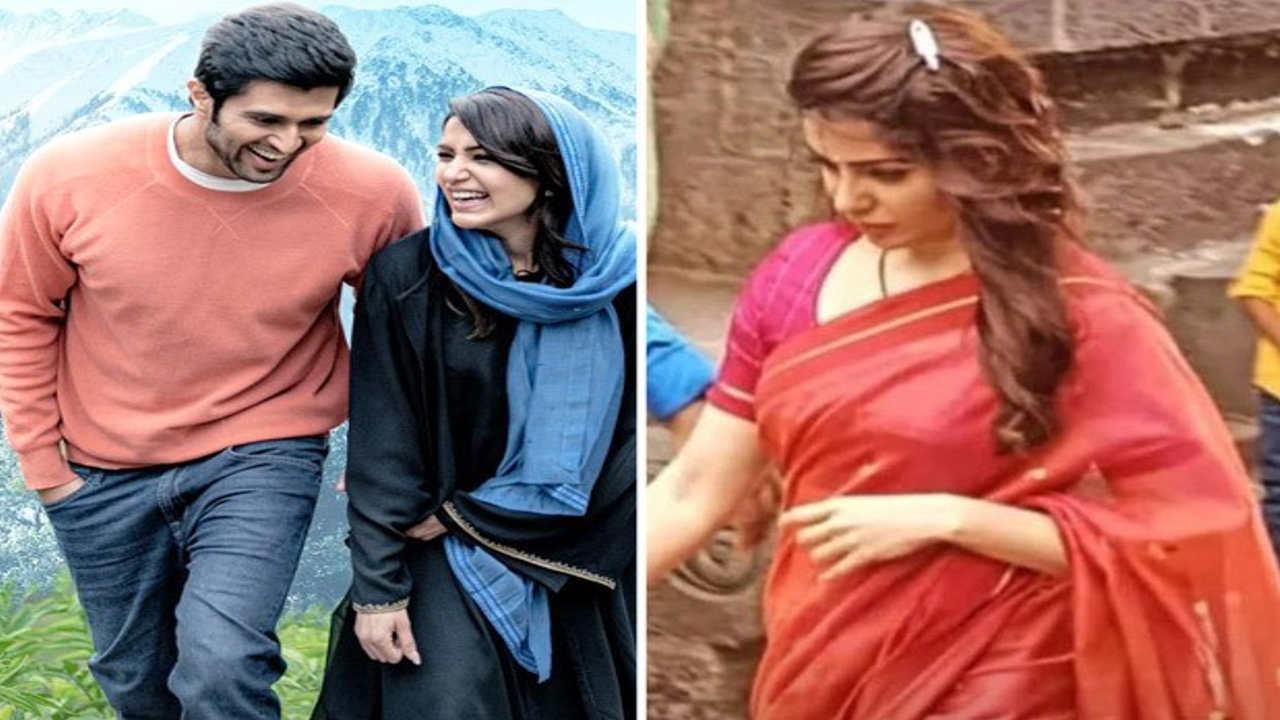 Samantha Ruth Prabhu turns bride whereas Vijay Deverakonda turns groom on the sets of Kushi