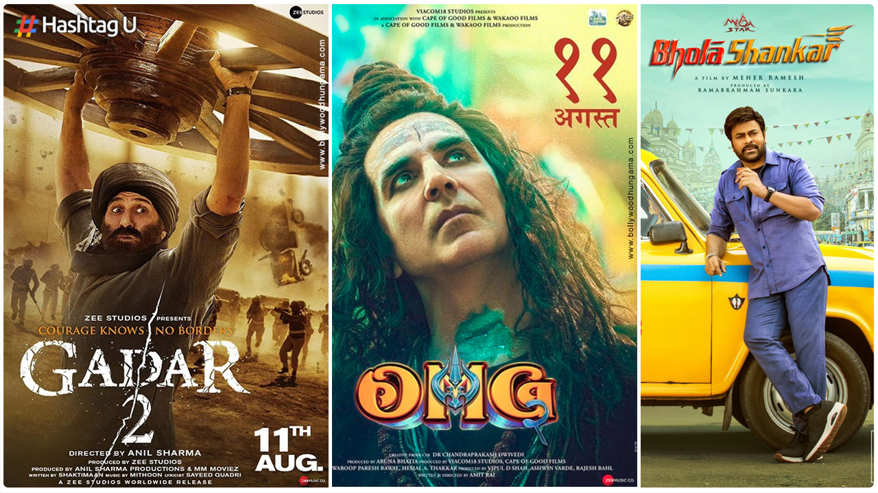 High-Stakes Battle of Blockbusters: Gadar 2, OMG 2, and Bhola Shankar Simultaneous Release