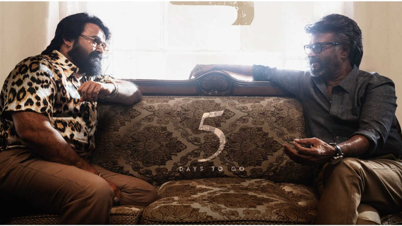 Makers of Jailer unveil a new poster featuring Rajinikanth and Mohanlal