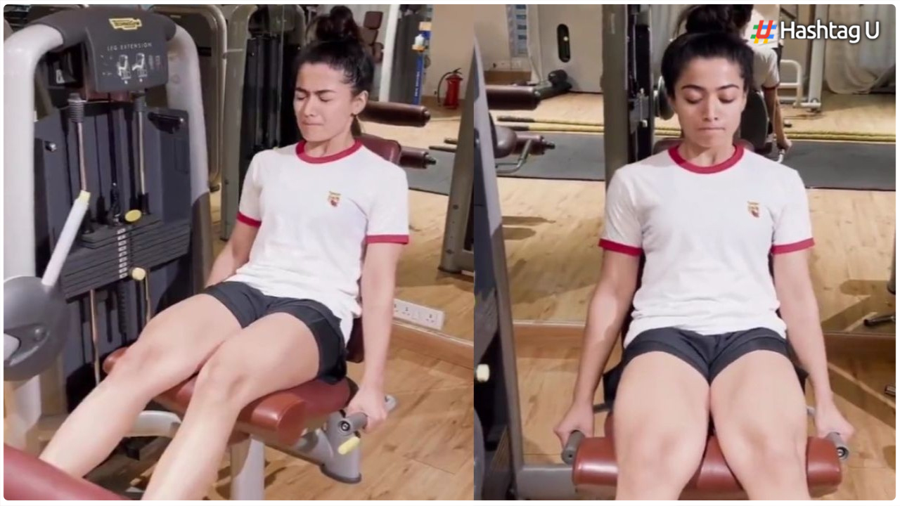 Rashmika Mandanna Unleashes Her Inner Beast with Intense Workout Session