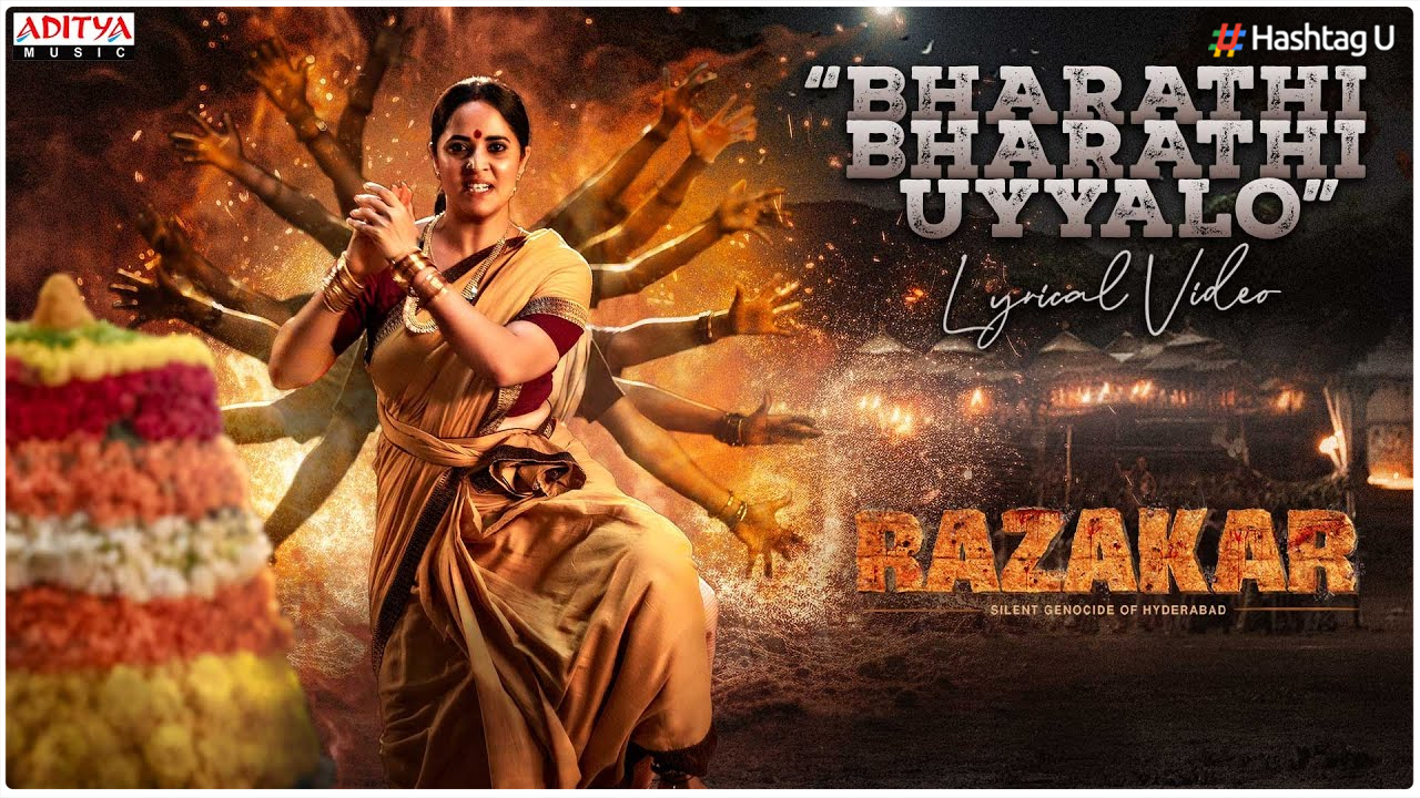 Anasuya Bharadwaj Impresses in New Song “Bharathi Bharathi Uyyalo” from Upcoming Movie “Razakar”